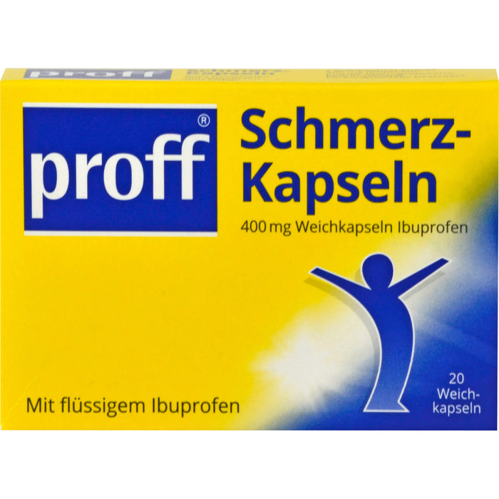 proff Schmerzkapseln 400 mg Weichkapseln bei leichten bis mäßig starken Schmerzen, 20 St. Kapseln