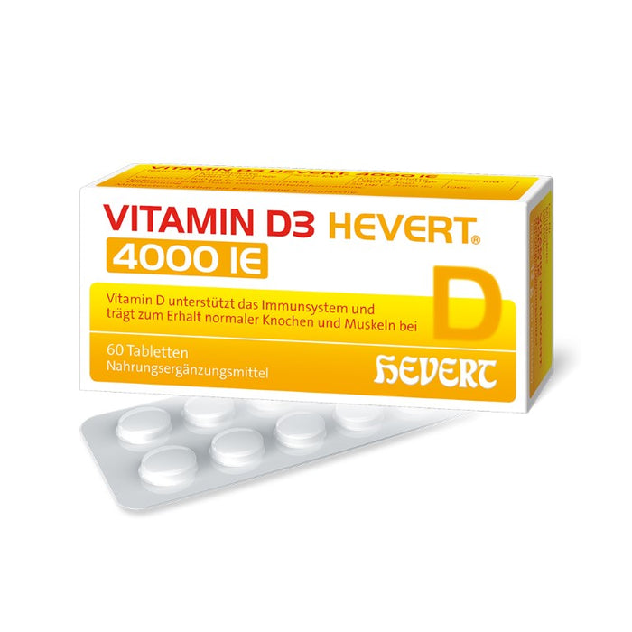 Vitamin D3 Hevert 4000 IE Tabletten, 60 pcs. Tablets