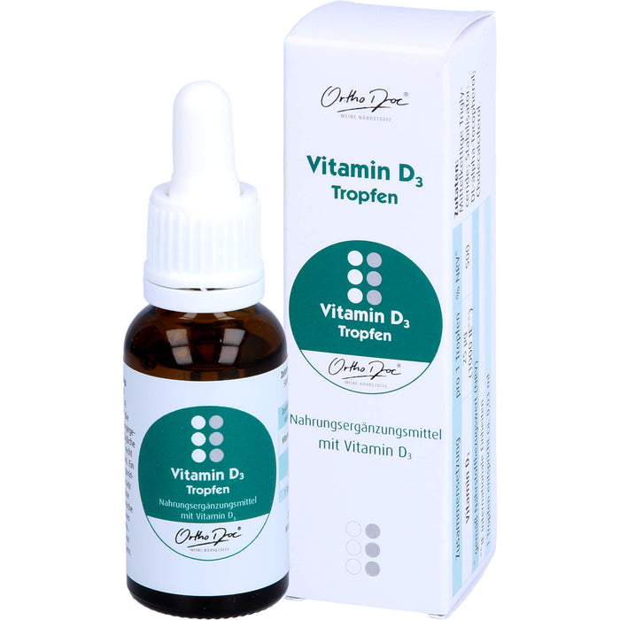 OrthoDoc Vitamin D3 Tropfen, 20 ml Solution