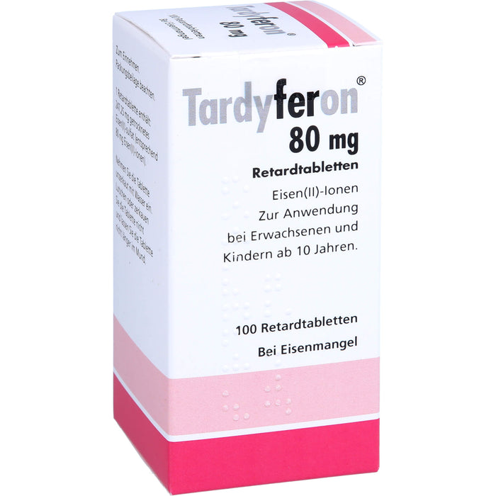 Tardyferon Retardtabletten bei Eisenmangel, 100 pc Tablettes