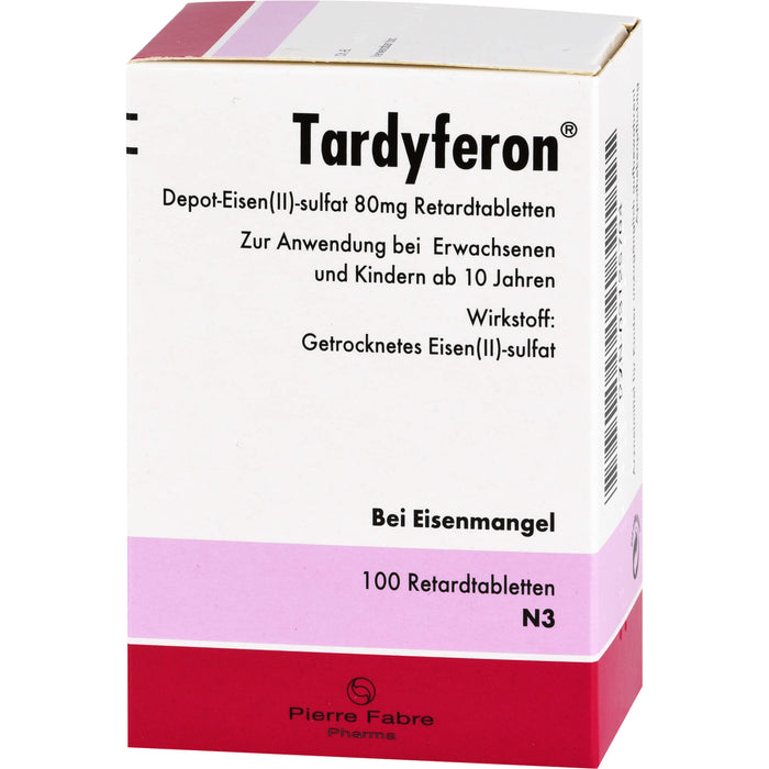 Tardyferon Depot-Eisen(II)-sulfat 80 mg Emra Retardtabletten, 100 pc Tablettes