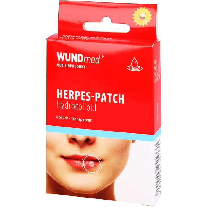 WUNDmed Herpes Patch fast unsichtbare Abdeckung von Lippenherpesbläschen, 5 pc Pansement