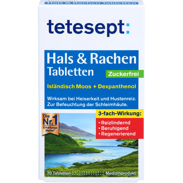 tetesept Hals & Rachen Tabletten, 20 St LUT