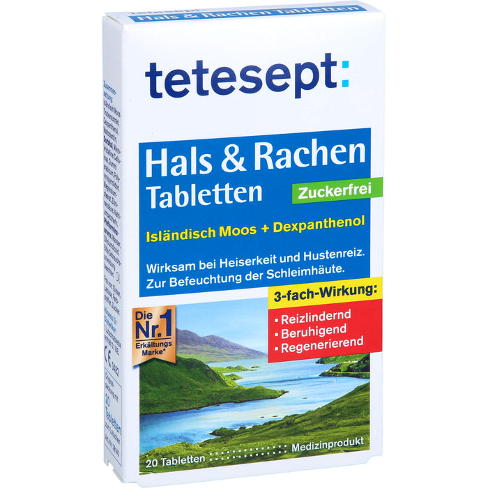 tetesept Hals & Rachen Tabletten, 20 St LUT