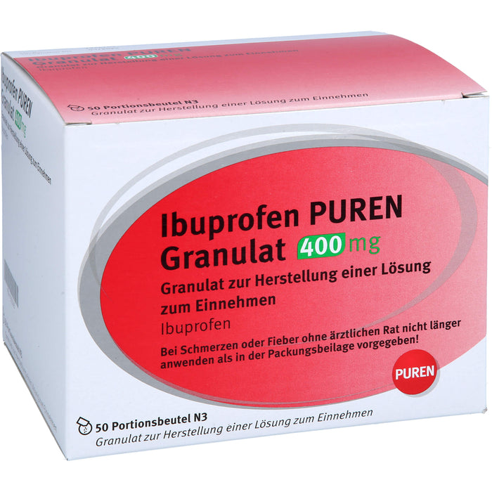 Ibuprofen PUREN Granulat 400 mg, 50 St. Beutel