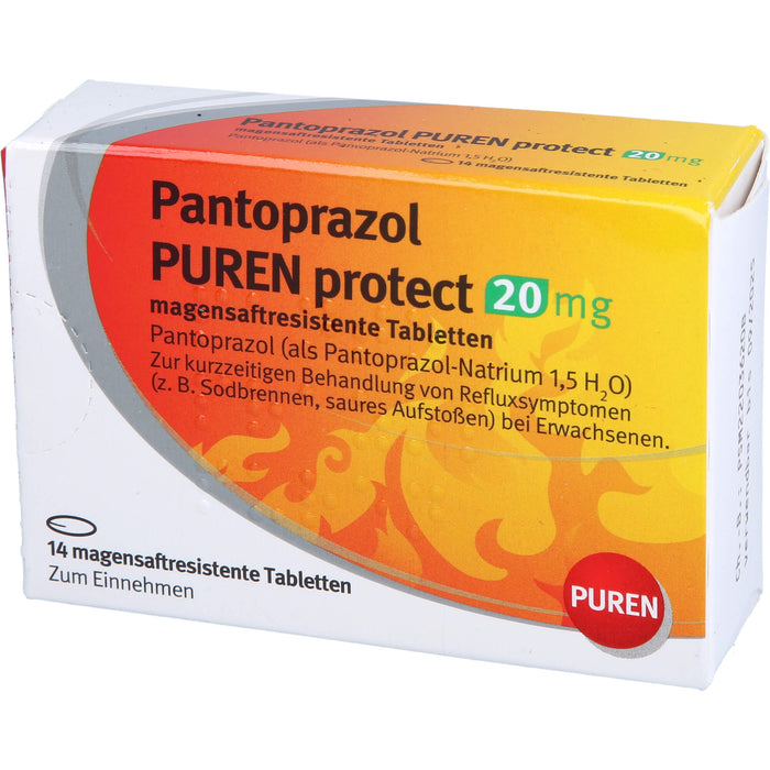 Pantoprazol PUREN protect 20 mg Tabletten, 14 pc Tablettes