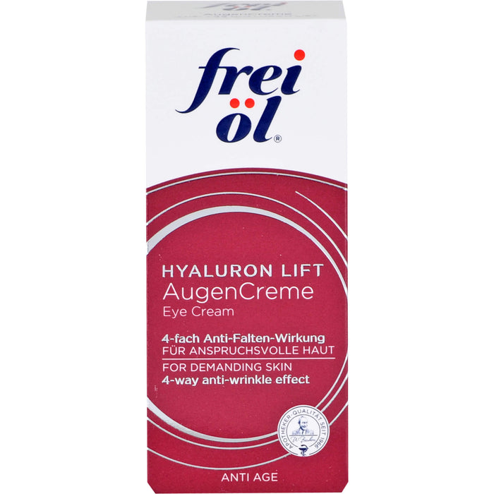 frei öl Anti Age Hyaluron Lift Augencreme, 15 ml CRE