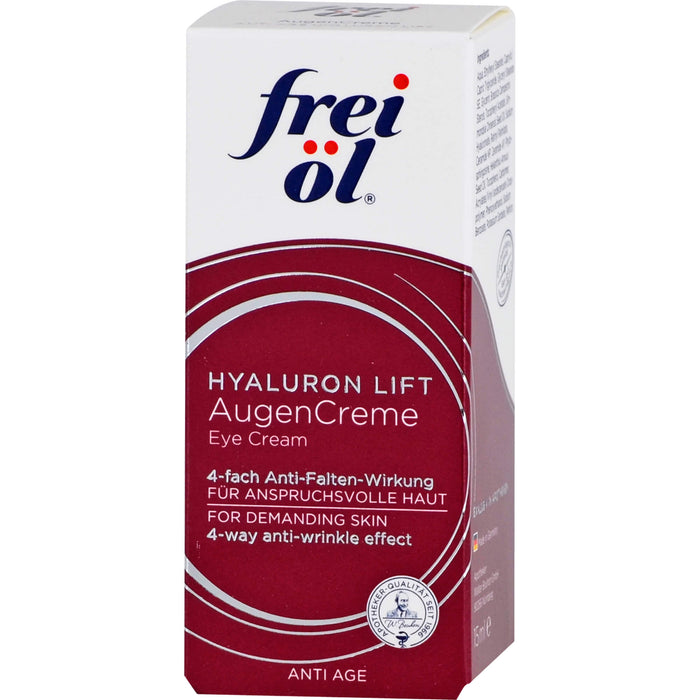 frei öl Anti Age Hyaluron Lift Augencreme, 15 ml CRE