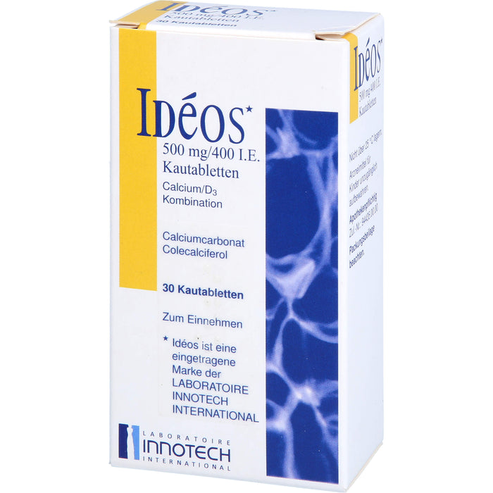 Ideos 500 mg/400 I.E. kohlpharma Kautabletten, 30 St KTA