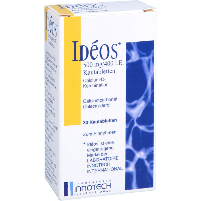 Ideos 500 mg/400 I.E. kohlpharma Kautabletten, 30 St KTA