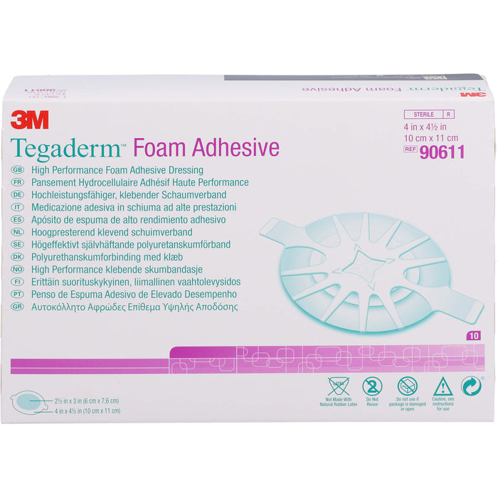 TEGADERM Foam Adhesive 10x11 cm oval 90611, 10 St VER