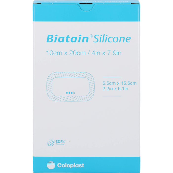 Biatain Silicone Schaumverband 10x20 cm, 5 St VER