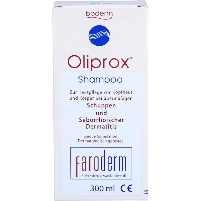 Oliprox Shampoo CE bei übermäßigen Schuppen und seborrhoischer Dermatitis, 300 ml Solution