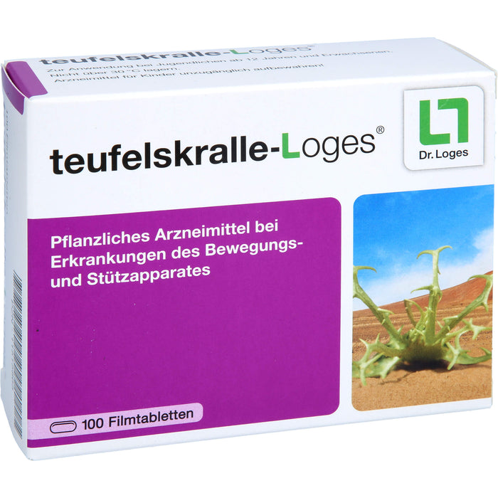 teufelskralle-Loges Tabletten bei Erkankungen des Bewegungs- und Stützapparates, 100 pc Tablettes