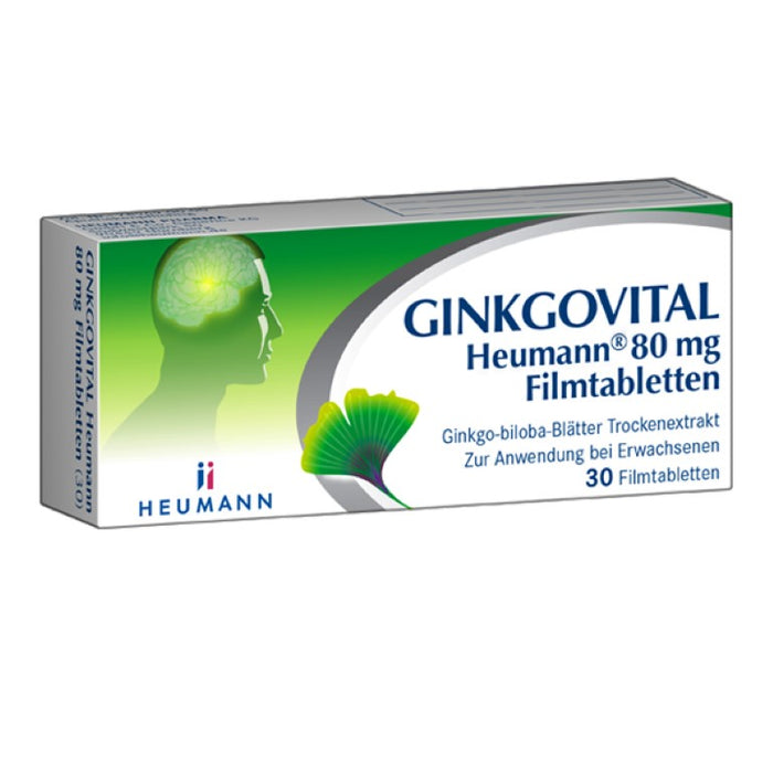 GINKGOVITAL Heumann 80 mg Filmtabletten, 30 pcs. Tablets