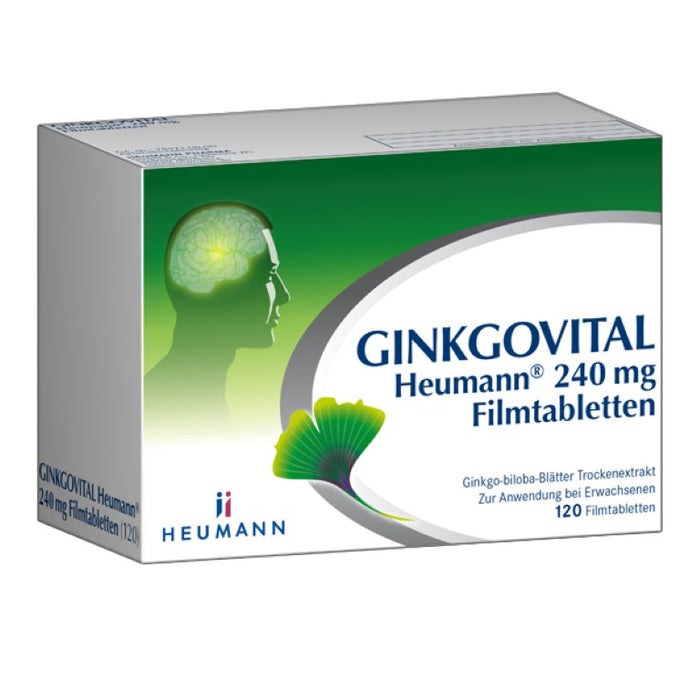 GINKGOVITAL Heumann 240 mg Filmtabletten, 120 pc Tablettes