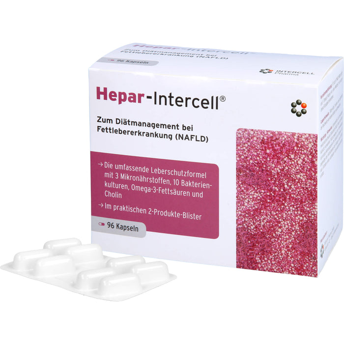 Hepar-Intercell Kapseln bei nichtalkoholischer Fettlebererkrankung, 96 pc Capsules