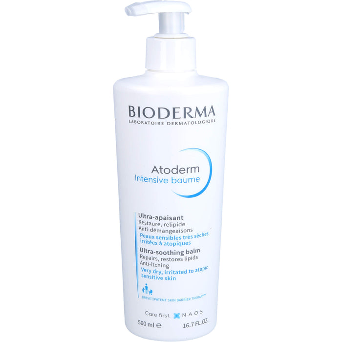 Bioderma Atoderm Intensive Creme bei sehr trockener, empfindlicher, zu Neurodermitis neigender Haut, 500 ml Cream