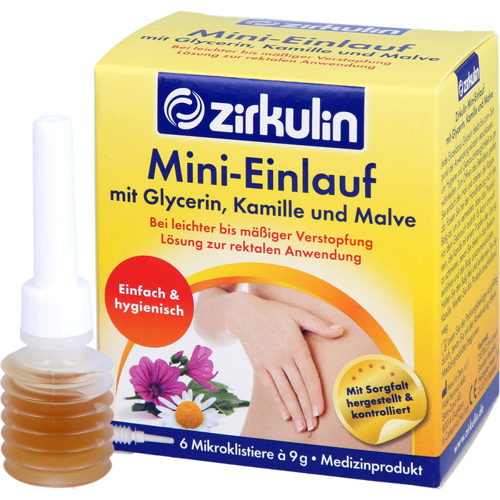 Zirkulin Mini-Einlauf mit Glyzerin, 9 pc Lavements