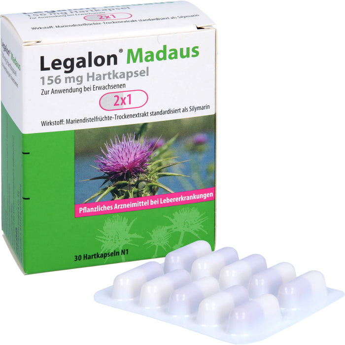 Legalon Madaus 156 mg, Hartkapseln, 30 St HKP