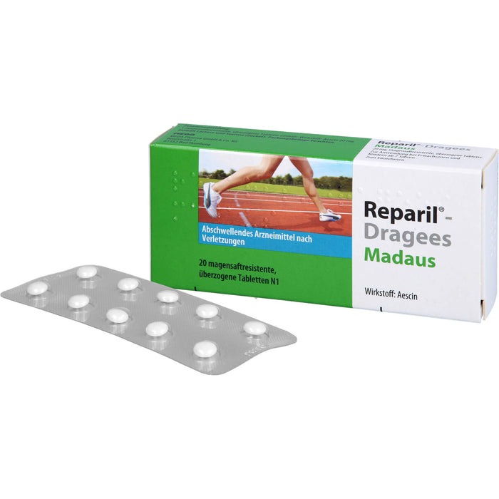 Reparil-Dragees Madaus 20 mg, magensaftresistente, überzogene Tablette, 20 St TMR