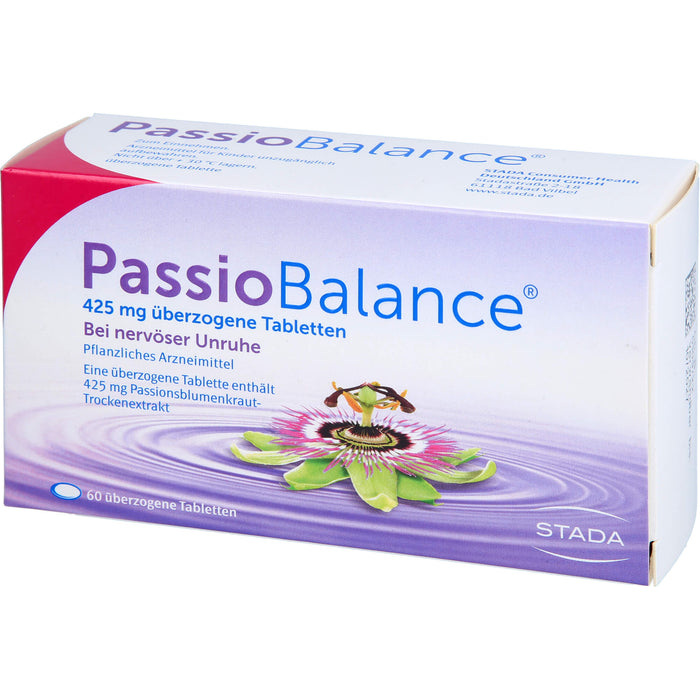 PassioBalance bei nervöser Unruhe überzogene Tabletten, 60 pcs. Tablets