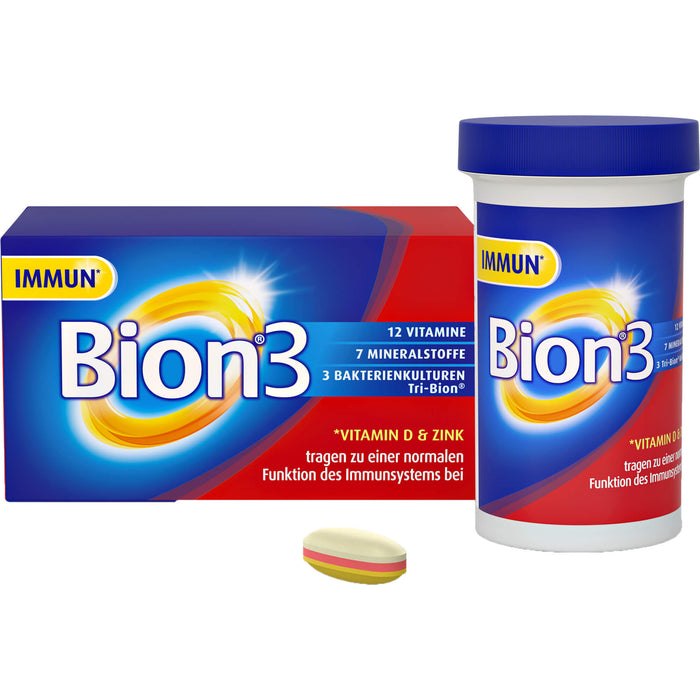 Bion 3 Vitamine, Mineralstoffe, Bakterienkulturen Tabletten, 90 pcs. Tablets