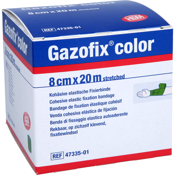 Gazofix color kohäsive Fixierbinde grün 20m x 8cm, 1 St BIN