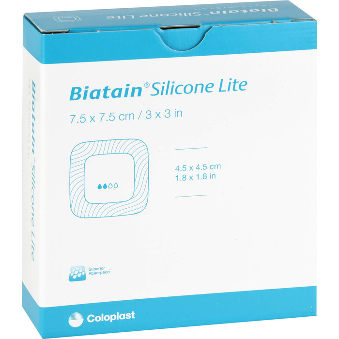 Biatain Silicone Lite Schaumverband 7,5x7,5cm, 10 St VER