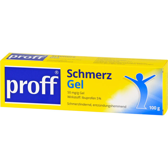 proff Schmerzgel 50 mg/g Ibuprofen schmerzlindernd und entzündungshemmend, 100 g Gel