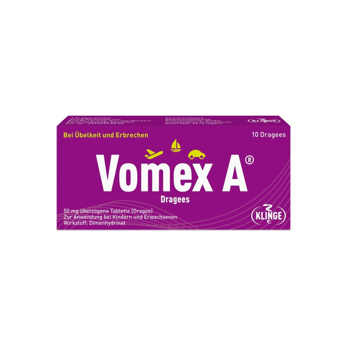 Vomex A Dragees, 10 St. Tabletten