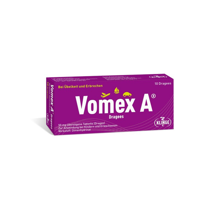 Vomex A Dragees, 10 St. Tabletten