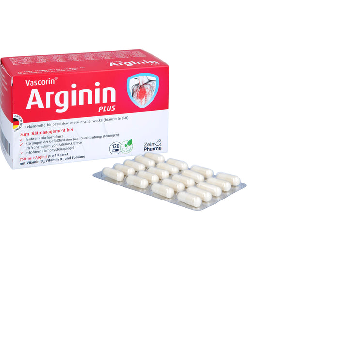 Vascorin Arginin Plus Kapseln, 120 St KAP