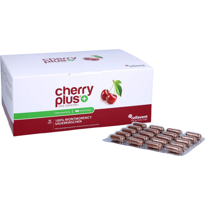 cherry plus 100 % Montmorency Sauerkirschen Kapseln, 360 pcs. Capsules