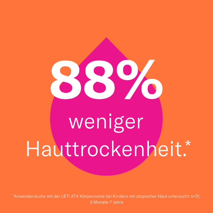 LETI AT4 Körpercreme - Reichhaltige Körperpflege zum Schutz trockener oder zu Neurodermitis neigender Haut, 200 ml Creme