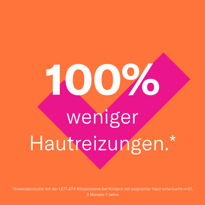 LETI AT4 Körpercreme - Reichhaltige Körperpflege zum Schutz trockener oder zu Neurodermitis neigender Haut, 200 ml Creme