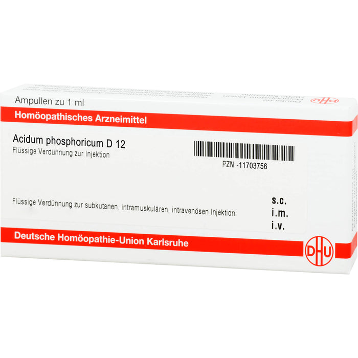 DHU Acidum phosphoricum D12 Ampullen, 8 St. Ampullen