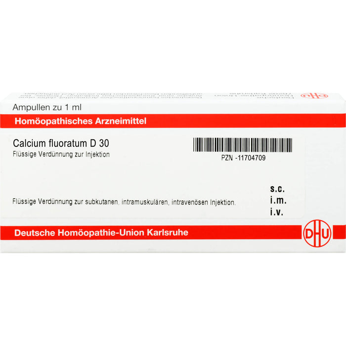 DHU Calcium fluoratum D30 Ampullen, 8 St. Ampullen