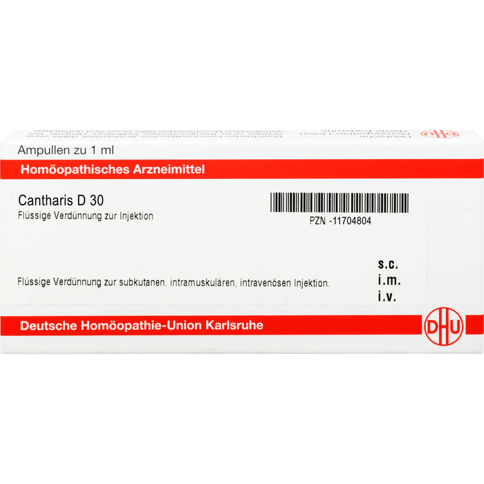 DHU Cantharis D30 Ampullen, 8 St. Ampullen