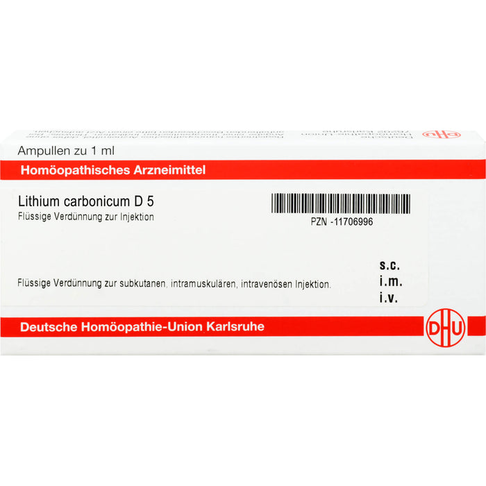 Lithium carbonicum D5 DHU Ampullen, 8 St. Ampullen