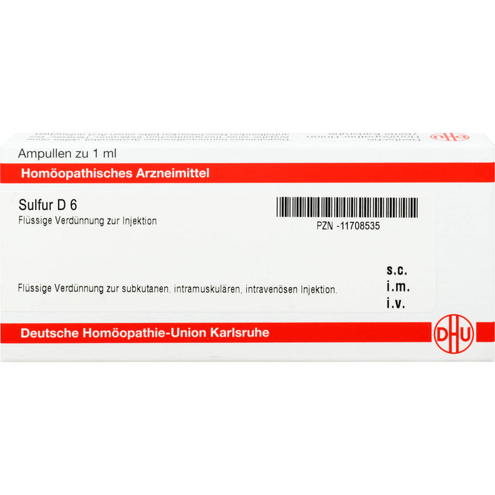 Sulfur D6 DHU Ampullen, 8 St. Ampullen