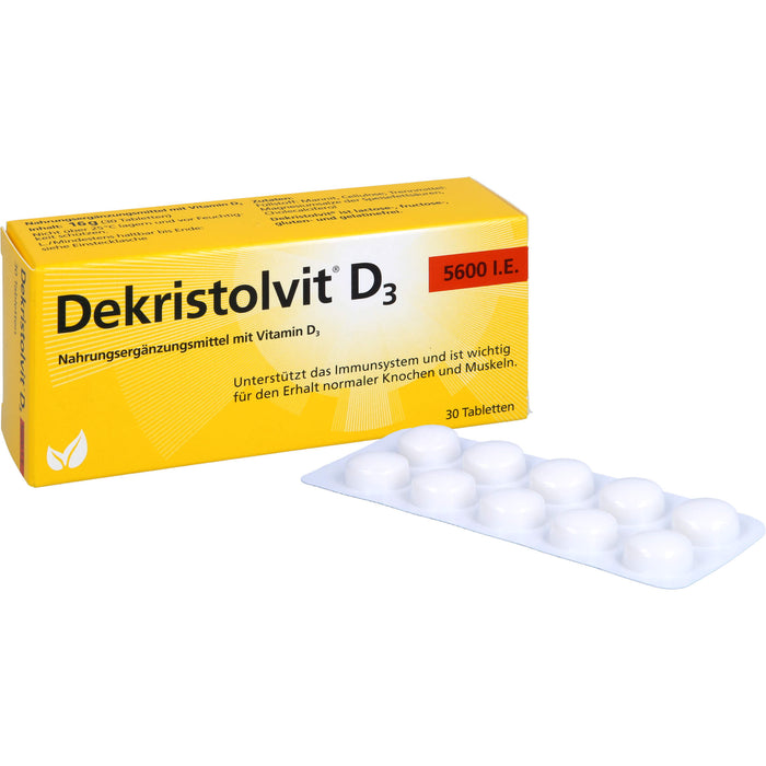 Dekristolvit D3 5600 I.E. Tabletten, 30 pcs. Tablets