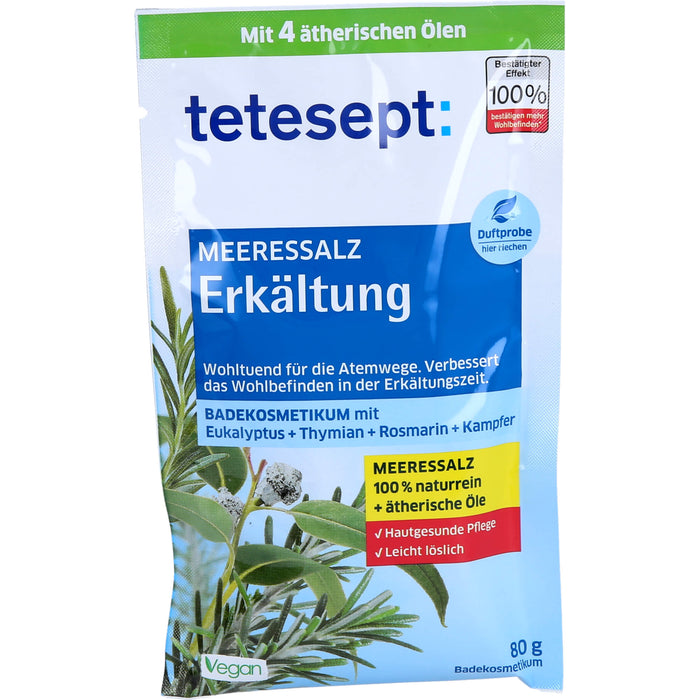 tetesept Meeressalz Erkältung, 80 g Salz