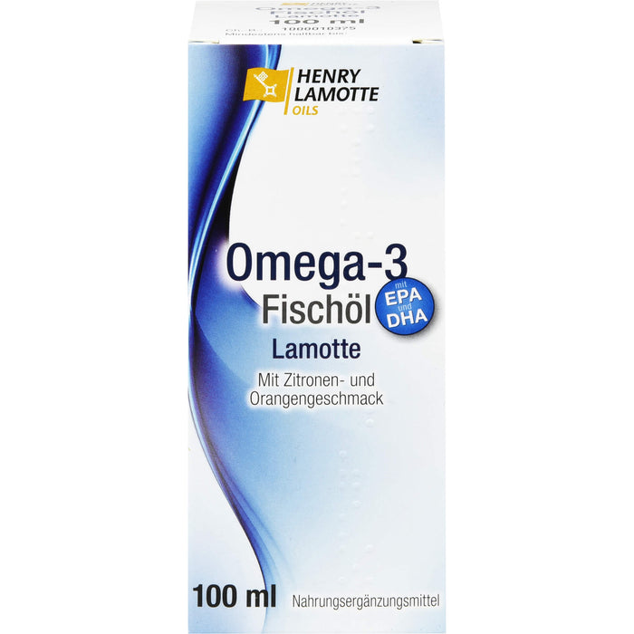 HENRY LAMOTTE OILS Omega-3 Fischöl mit Zitronen- und Orangengeschmack, 100 ml Huile