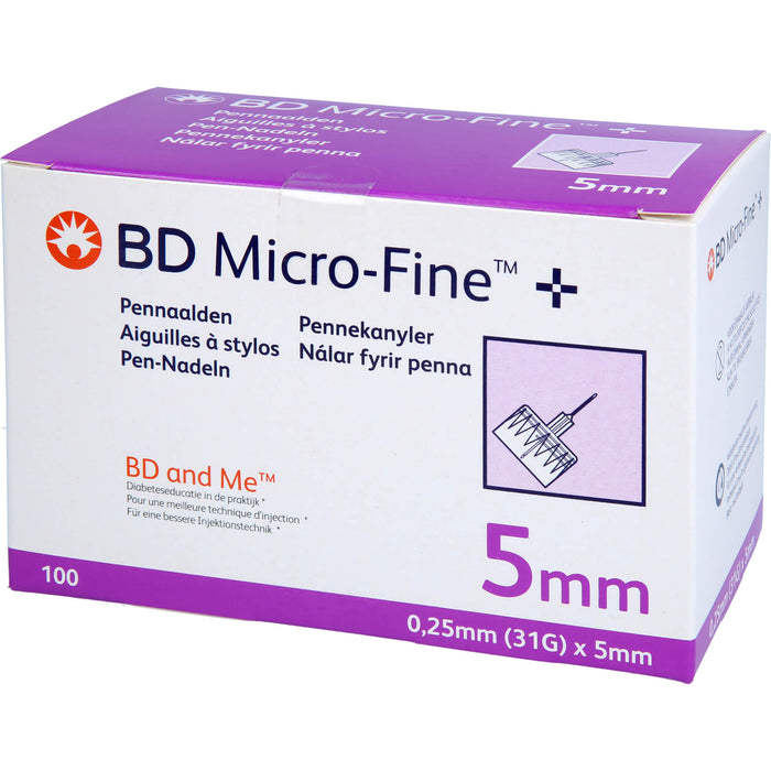 BD MICRO-FINE+ 5 Nadeln 0,25x5mm, 100 St KAN