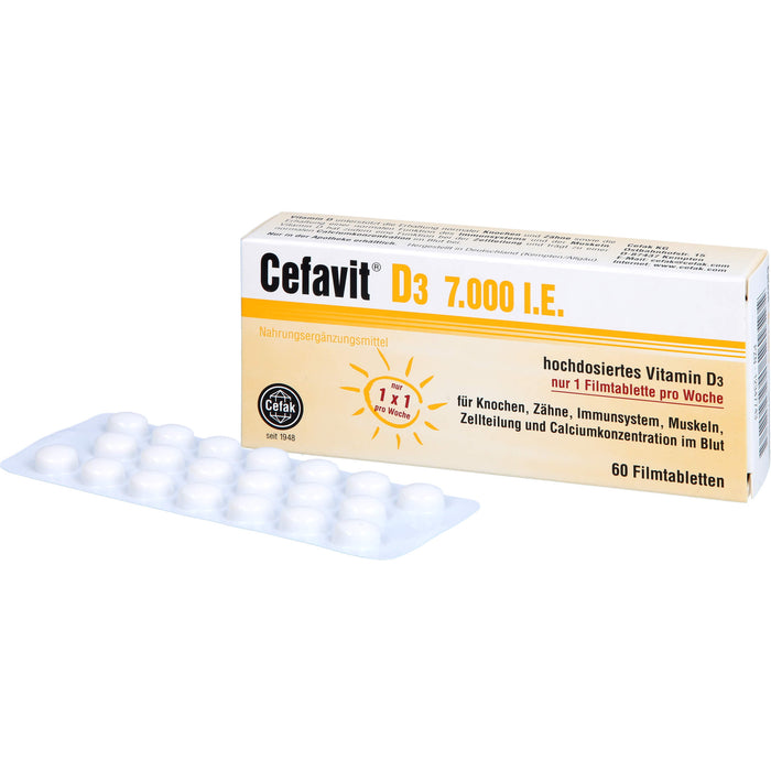 Cefavit D3 7.000 I.E. Filmtabletten, 60 pcs. Tablets