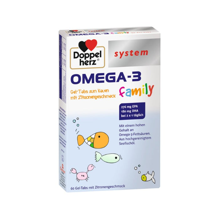 Doppelherz system OMEGA-3 family, 60 pc Tablettes