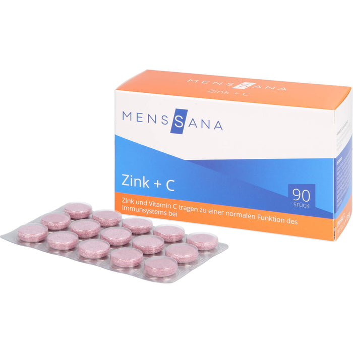 MensSana Zink + C Lutschtabletten, 90 pcs. Tablets