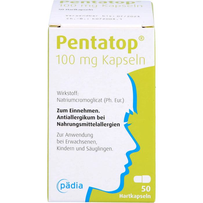 Pentatop 100 mg Kapseln bei Nahrungsmittelallergien, 50 pcs. Capsules