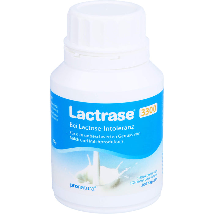 Lactrase 3300 FCC Kapseln bei Lactose-Intoleranz, 300 pcs. Capsules